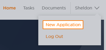 New Application Screenshot